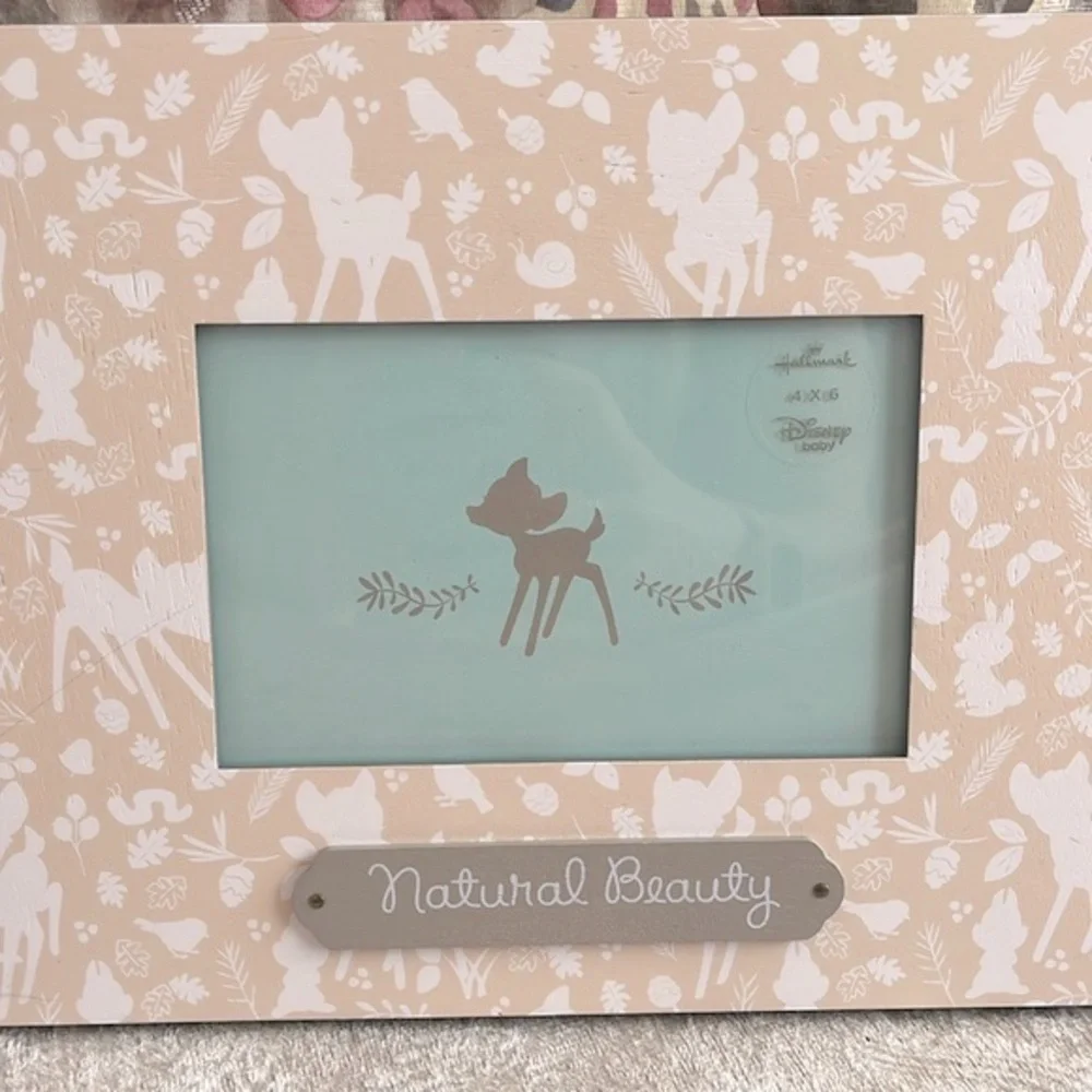 Brand New Hallmark Disney Baby “Natural Beauty” Bambi Picture Frame 4”x6” Photo